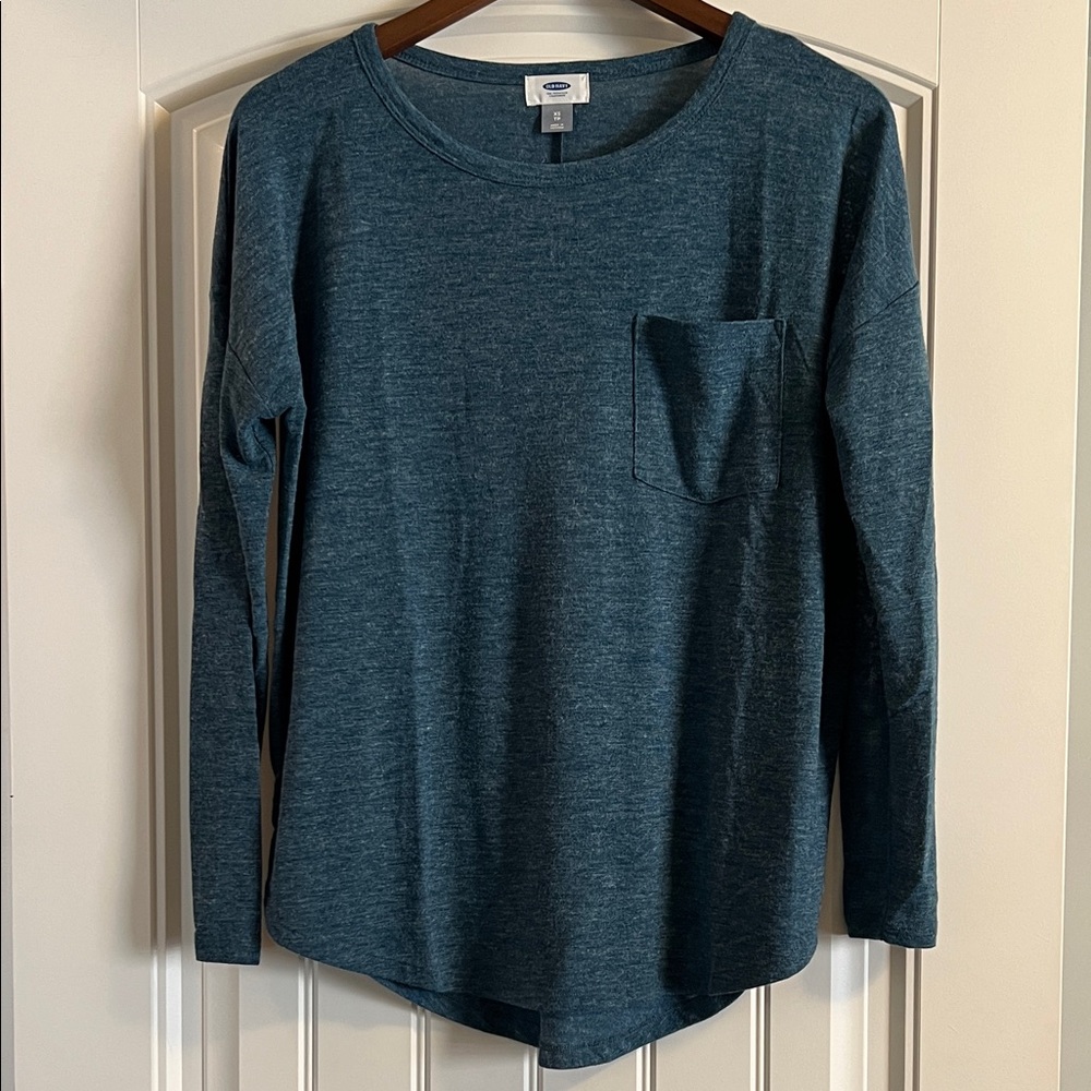 EUC Old Navy Teal Long Sleeve Top Size XS